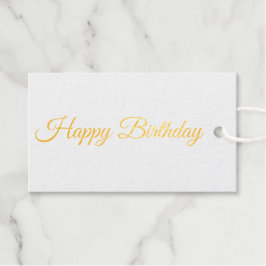 Elegantes Rosa mit Monogramm - Geburtstag golden Geschenkanhänger