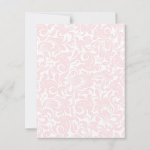 Elegantes rosa Paisley individuelles Muttertagsges Dankeskarte