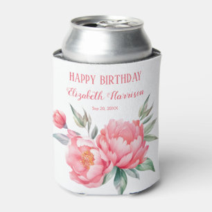 Elegantes rosa Peony Botanical Birthday Brunch Dosenkühler