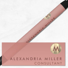 Elegantes rosa Rose Gold Monogramm