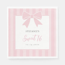Elegantes rosa Schleifen Mädchen Sweet 16 Geburtst