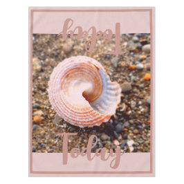 Elegantes Rosa Seashell Custom Tischdecke