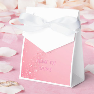 Elegantes Rosa Sparkle Design für Hochzeiten und E Geschenkschachtel