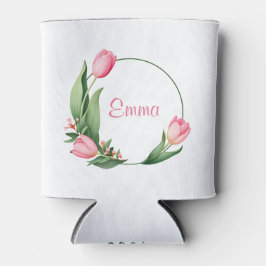 Elegantes rosa Tulpen-Blumen-Muttertagsgeschenk Dosenkühler