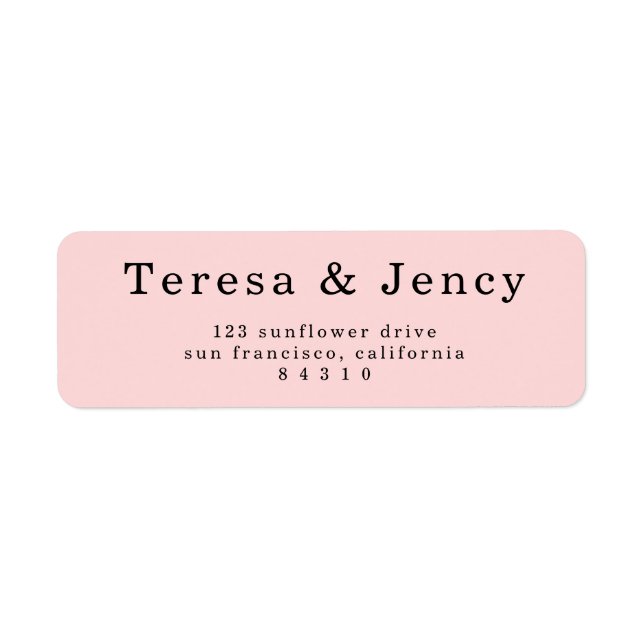 Elegantes Rosa-Typografie-Design (Vorne)