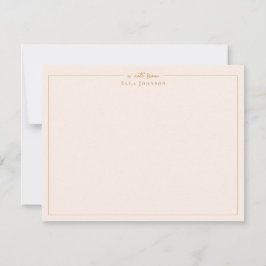 Elegantes Rosa und Berufliches Gold Dankeskarte