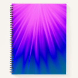Elegantes Rosa und Blau Abstrakt Notizbuch