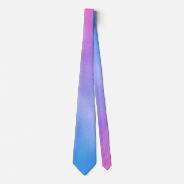 Elegantes Rosa und Blau Krawatte (Vorderseite)