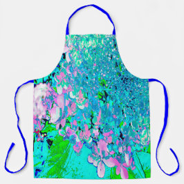 Elegantes rosa und blaues Limelight Hydrangea Schürze