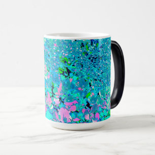 Elegantes rosa und blaues Limelight Hydrangea Verwandlungstasse