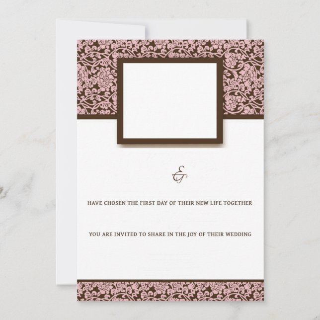 Elegantes Rosa und Braun (Vorderseite)