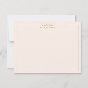 Elegantes Rosa und Gold Professionell Dankeskarte