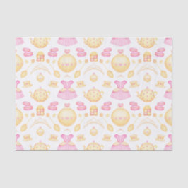 Elegantes rosa und goldenes Party Seidenpapier