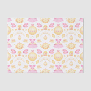 Elegantes rosa und goldenes Party Seidenpapier