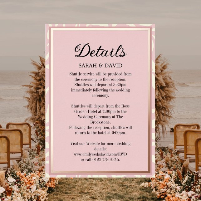 Elegantes Rosa und Rose Gold Hochzeit Folieneinladung (Von Creator hochgeladen)