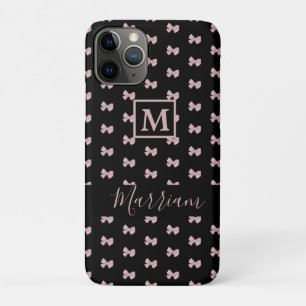 Elegantes Rosa und Schwarz Personalisiert Case-Mate iPhone Hülle
