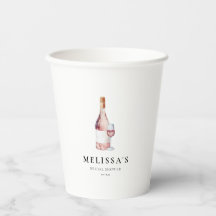 Elegantes Rosa Vino vor Vows Brautparty
