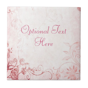Elegantes Rosa Vintage Fliese