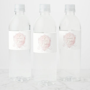 Elegantes rosa Wappen Taufe