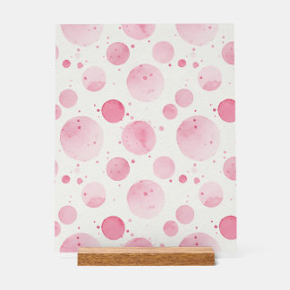 Elegantes rosa Wasserfarbe-Acrylschild Acrylschild