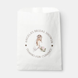 Elegantes, rosafarbenes Brautparty Geschenktütchen