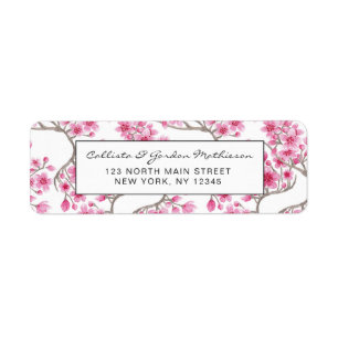 Elegantes rosafarbenes Kirschblossom Floral Wasser