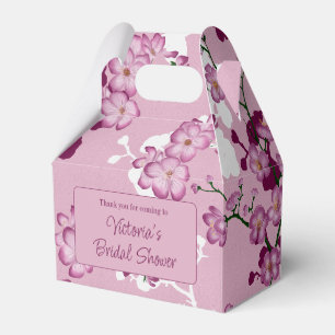 Elegantes rosafarbenes Kirschblüten-Brautparty Geschenkschachtel