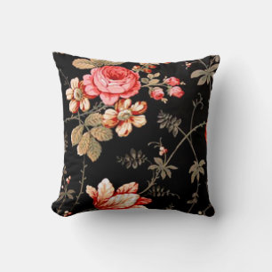 Elegantes rosafarbenes Rosenkissen Kissen