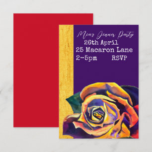 Elegantes Rose Aquarell Dinner Party Einladung