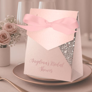 Elegantes Rose Gold Brautparty Geschenkschachtel