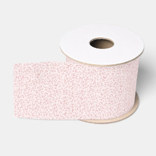 Elegantes Rose Gold Glitzer Leopard Muster Ripsband