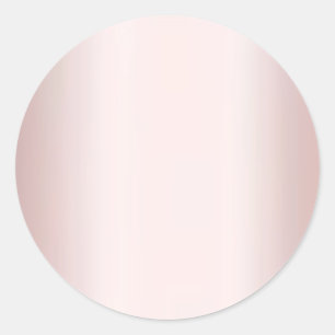 Elegantes Roségold leeres Template Fügen Sie Ihren Runder Aufkleber