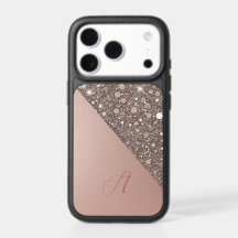 Elegantes Roségold-Monogramm