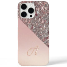 Elegantes Roségold-Monogramm