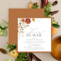 Elegantes Rost Orange Brautparty Mail