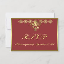 Elegantes Rot-Gold-UAWG