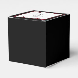 Elegantes Rot-Gotische Rahmen-Gastgeschenk Hochzei Geschenkschachtel