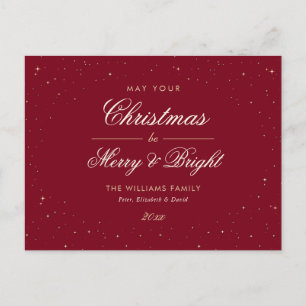Elegantes Rot und Gold Weihnachten