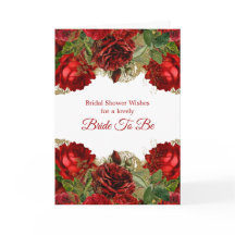 Elegantes Rote Rose Blumenrahmen-Brautparty