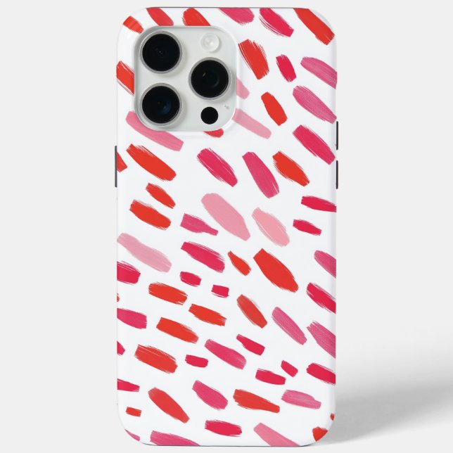 🔴 elegantes rotes abstraktes Muster 🎨 Case-Mate iPhone Hülle (Rückseite)