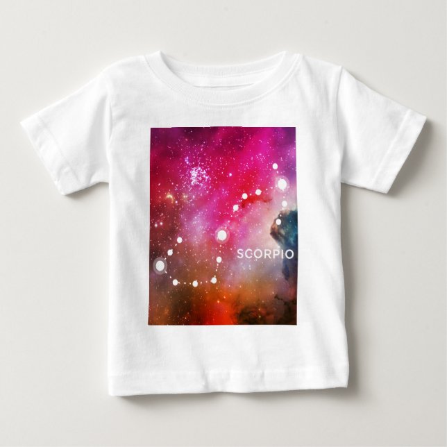 ELEGANTES ROTES BLAUES AQUARELL-UNIVERSUM - BABY T-SHIRT (Vorderseite)