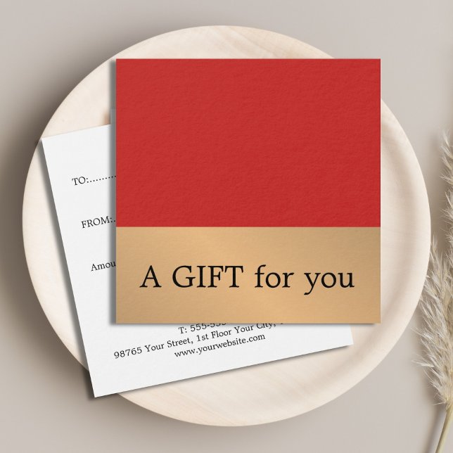 Elegantes Rotes Imitat Gold Bold Salon (Von Creator hochgeladen)