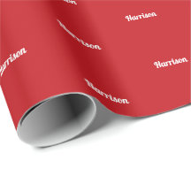 Elegantes rotes individuelle Name-Textmuster Weihn