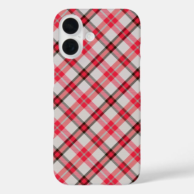 Elegantes rotes iPhone 16-Case 16 Hülle (Rückseite)