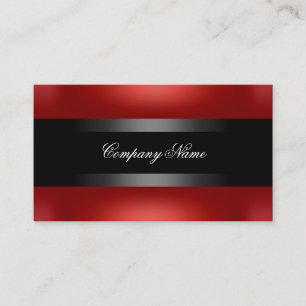 Elegantes Rotes Schwarz unbeschreiblich Visitenkarte