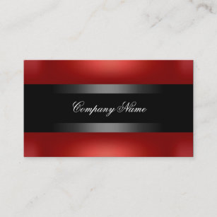 Elegantes rotes schwarzes unzerstörbares visitenkarte