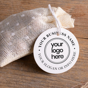 Elegantes Round Typografy-Firmenlogo Permastempel