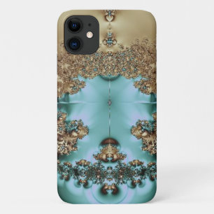 Elegantes Royal Gold und Aqua Design Case-Mate iPhone Hülle