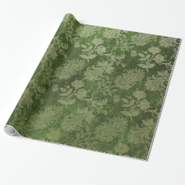 Elegantes royales Damastenmuster Geschenkpapier