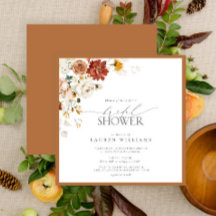 Elegantes Rust Burnt Orange Brautparty